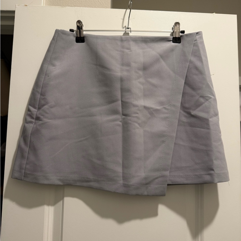 Abercrombie & Fitch Light Gray A-Line Skirt